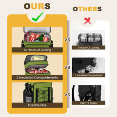 MIYCOO Cooler Backpack showing two compartments