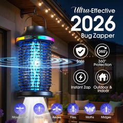 MKNXYD Bug Zapper showing USB-C charging port