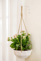 Mkono 6 Inch Plant Hanger side view with installation hardware