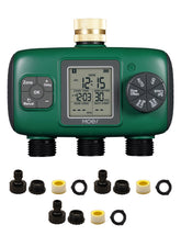 MOES 3 Zone Sprinkler Timer front view with LCD display