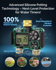 MOES Sprinkler Timer showing dual zone control panel