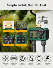 MOES Sprinkler Timer with large LCD screen and settings