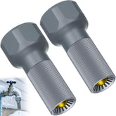 Mokeyder 3/4-Inch Thread Faucet Freeze Protection Valve, Grey front view