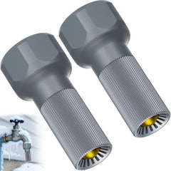 Mokeyder 3/4-Inch Thread Faucet Freeze Protection Valve, Grey front view