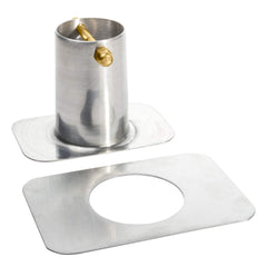 Monarch Rain Chains Gutter Adapter mounted with rain chain