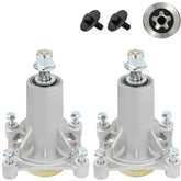MONKEMON 2 Pack Mower Spindle Assembly front view with components