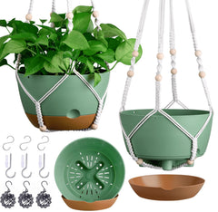 montresor 8 inch self-watering hanging planter front view