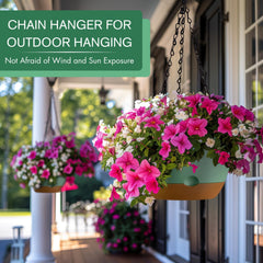 montresor hanging planters with S-shaped hooks