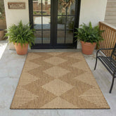 MontVoo 3x5 Outdoor Rug front view showcasing geometric pattern