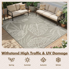 MontVoo Outdoor Rug 5x7 ft close-up of texture