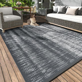 MontVoo Outdoor Rug 6x9 ft grey front view