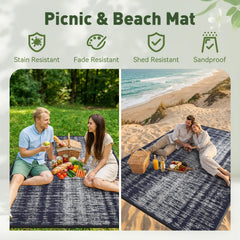 MontVoo Outdoor Rug 6x9 ft reversible side view