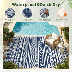 MontVoo Outdoor Rug 8x10 close-up of texture