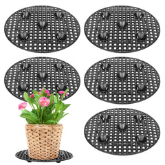 moonoom 12 inch plant stand black from the front