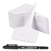 MOONSOUND 200pcs plant labels T-type design in white