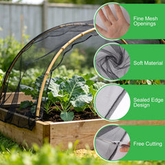 Morniartor mosquito netting installed on a patio