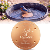 MorningRo Copper Disk for Bird Bath - 4 pieces, 4 inch size