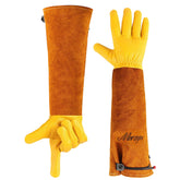Morzejar gardening gloves yellow front view