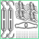 Morzejar Sun Shade Sail Hardware Kit components layout