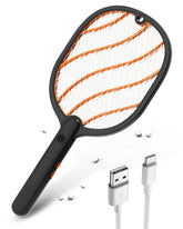 Mosiller Electric Fly Swatter front view showing mesh design