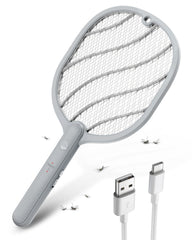 Mosiller Electric Fly Swatter front view with charging port