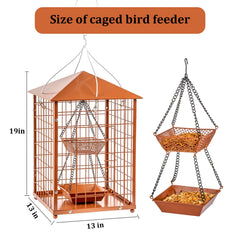 Mosloly Mealworms Bird Feeder, weatherproof roof detail