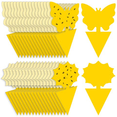 Mosqueda 72PCS Fruit Fly Sticky Traps pack front view