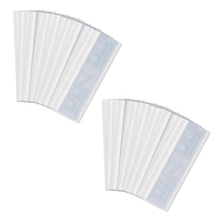 Mosqueda fly traps applied to a window showing clear adhesive