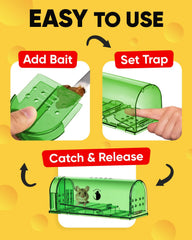 Motel Mouse humane trap set up in a home environment
