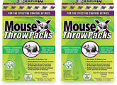 MouseX Throw Packs front view, eco-friendly green packaging