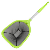 Mowend Pool Skimmer Net 26.8 inches front view with aluminum pole