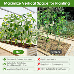 MQHUAYU Cucumber Trellis close-up of plastic coating