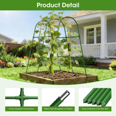 MQHUAYU Cucumber Trellis side view showing arch design