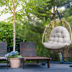 MQK Egg Chair Cushion gray side view