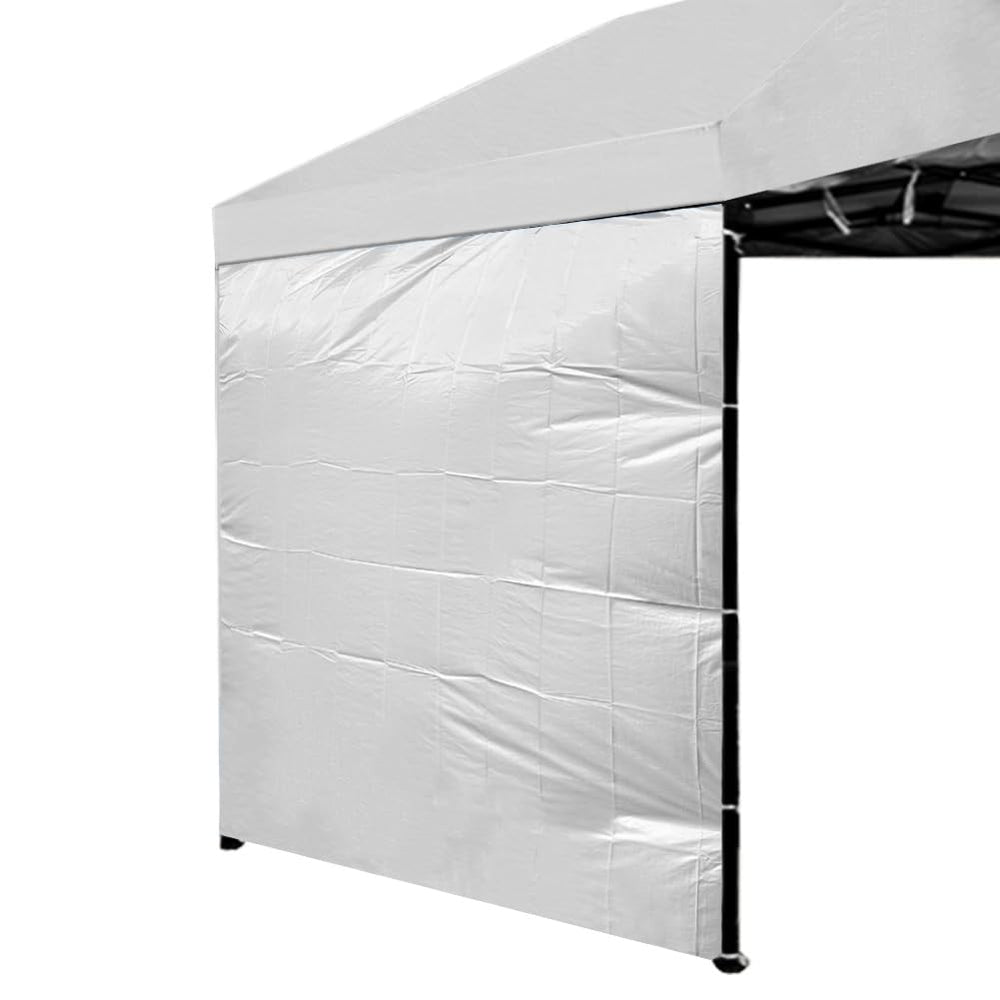MQoutdoor Ultralight 10x6.2ft sidewall front view in silver gray