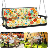 MQSXBF 48x40 porch swing cushion with floral pattern