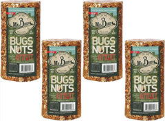 Mr. Bird Bugs, Nuts & Fruit Cylinder 4-Pack, front view
