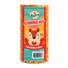 Mr. Bird Flaming Hot Feast Spicy Bird Seed Cylinder front view