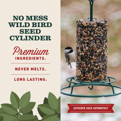 Mr. Bird WildBird Feast Cylinder Bird Seed in backyard feeder