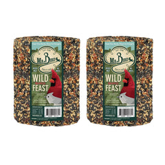 Mr. Bird WildBird Feast Cylinder front view with multicoloured bird seed