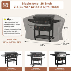 MR. COVER Griddle Cover showing waterproof fabric details