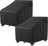 MR. COVER patio chair cover black model side view