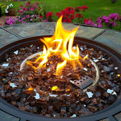 Mr. Fireglass packaging with copper fire glass