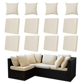 MRGSDL Outdoor Cushion Cover Set, beige, front view
