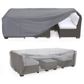 Mrrihand Outdoor Patio Furniture Cover grey front view
