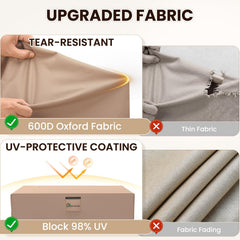Mrrihand Outdoor Patio Furniture Cover with storage bag included