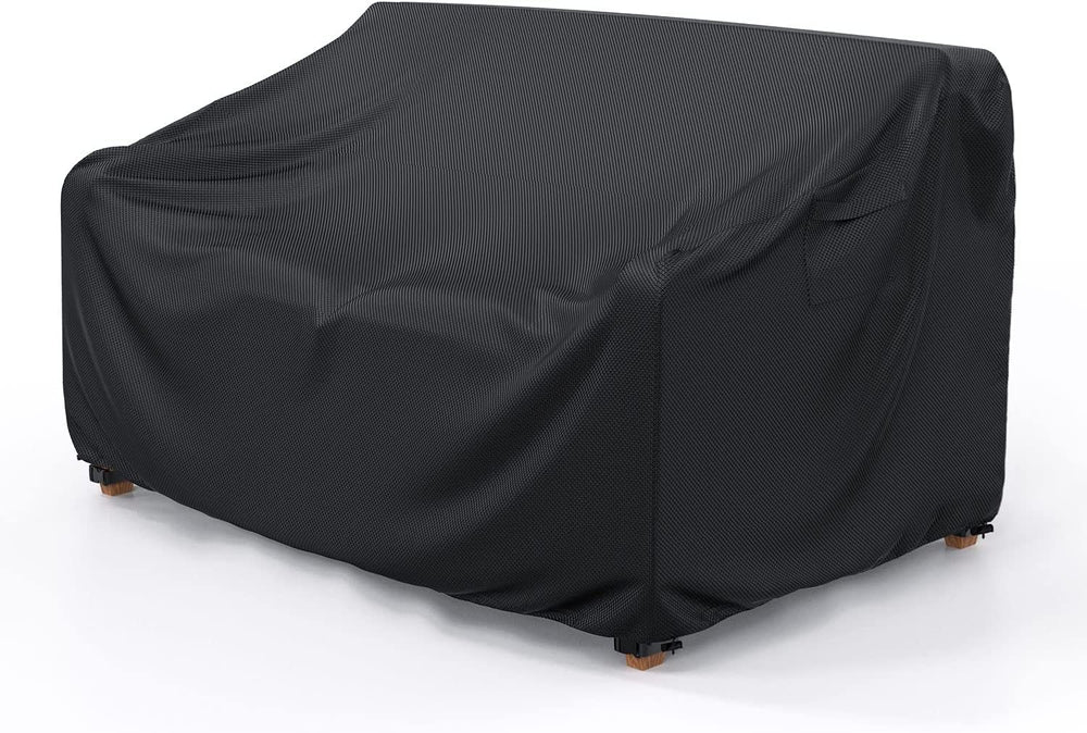 Mrrihand Outdoor Patio Sofa Cover black, front view