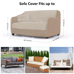 Mrrihand Outdoor Sofa Cover showing air vent design