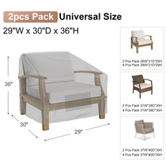 Mrrihand Patio Chair Cover with padded handles