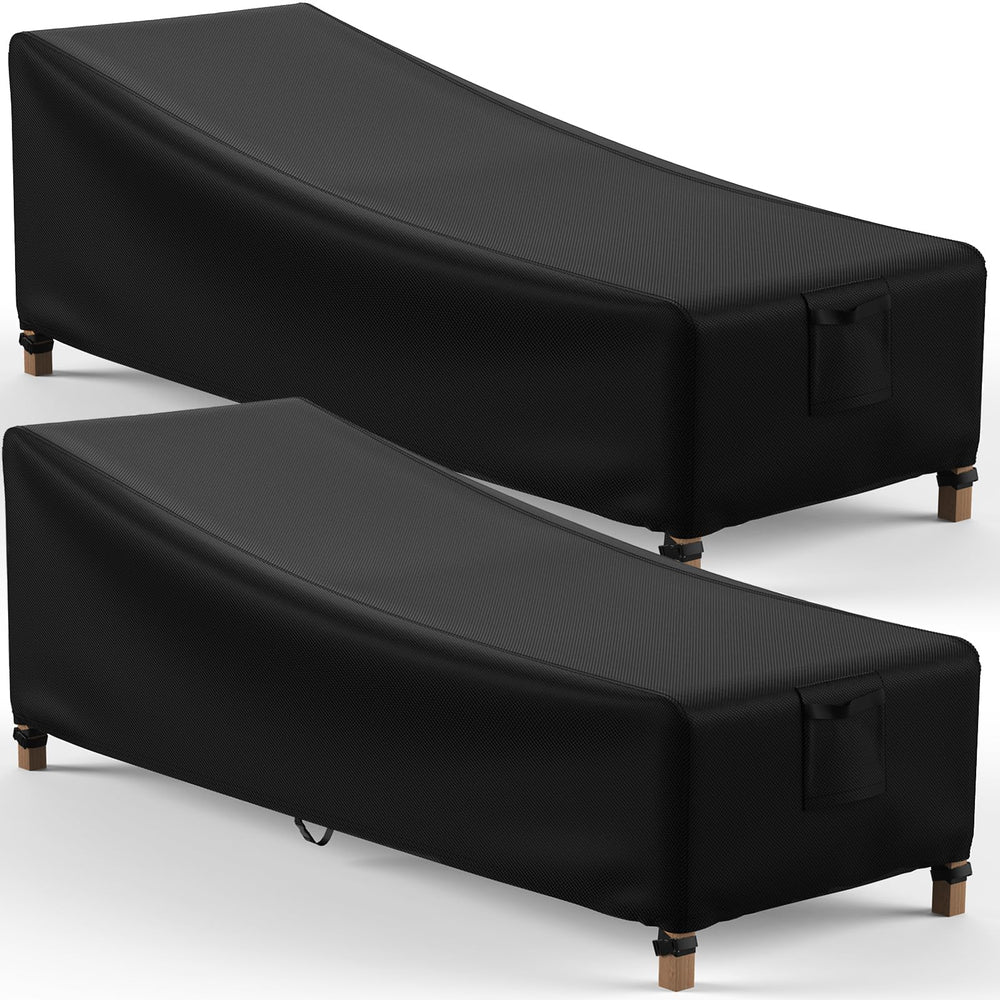 Mrrihand patio chaise lounge chair cover front view